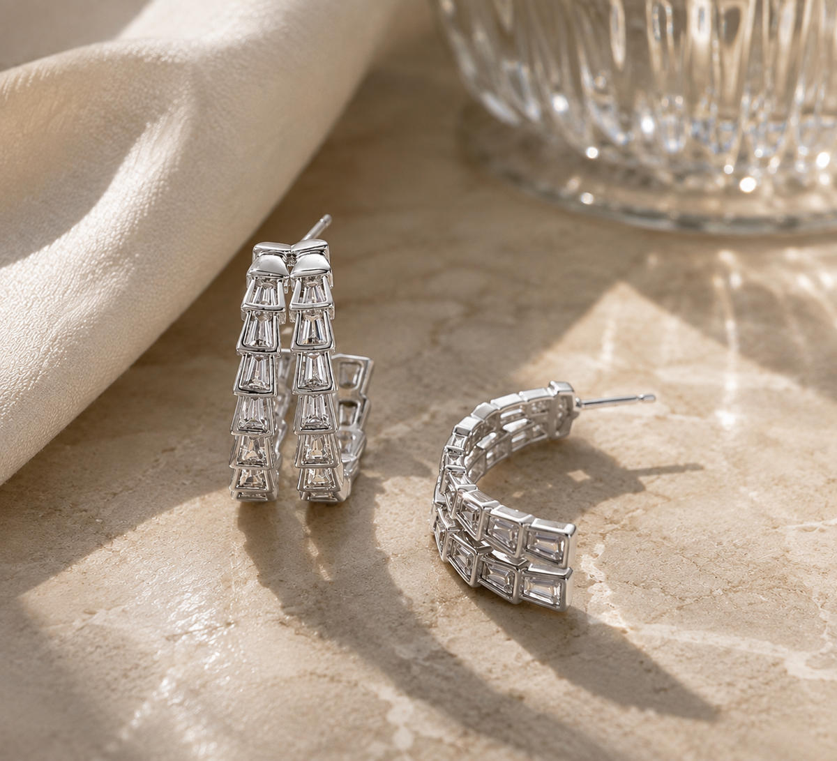 Crystal Avenue Creolen - LumeaBeauty